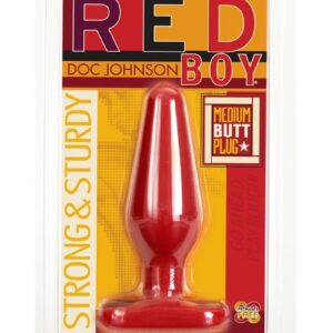 Red Boy - Medium Butt Plug - Red