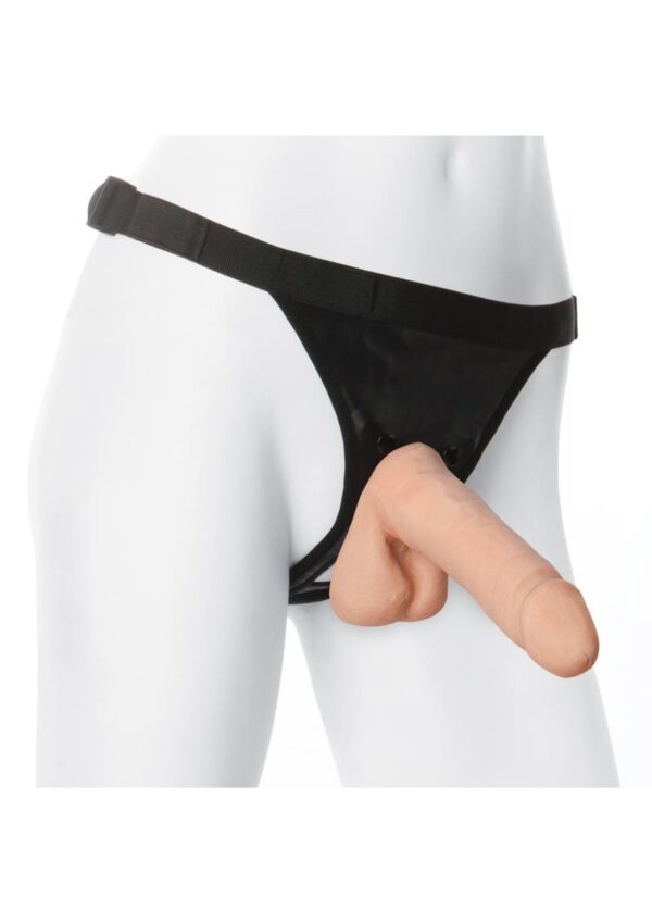 Vac-U-Lock Ultraskyn Cock with Ultra Harness 7in - Vanilla - Image 2