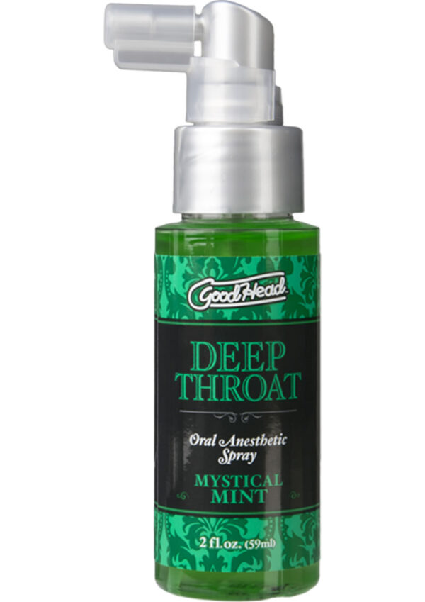 GoodHead Deep Throat Oral Anesthetic Spray Mystical Mint 2oz - Image 2