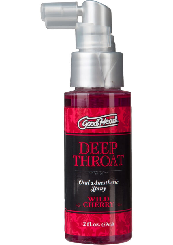 GoodHead Deep Throat Oral Anesthetic Spray Wild Cherry 2oz - Image 2