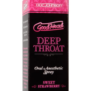 GoodHead Deep Throat Oral Anesthetic Spray Sweet Strawberry 2oz
