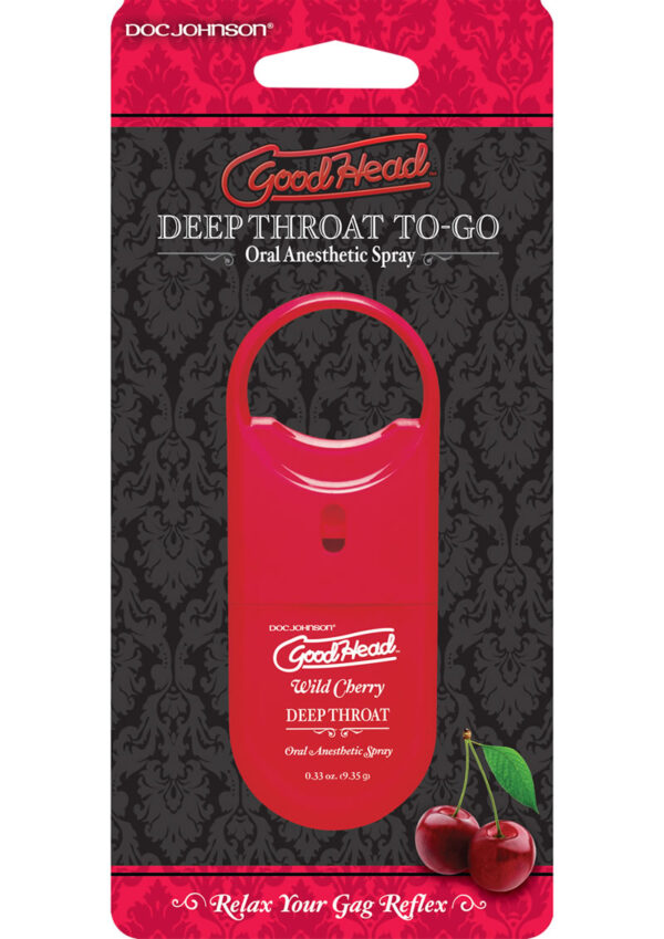 GoodHead Deep Throat To-Go Oral Anesthetic Spray - Cherry .33oz