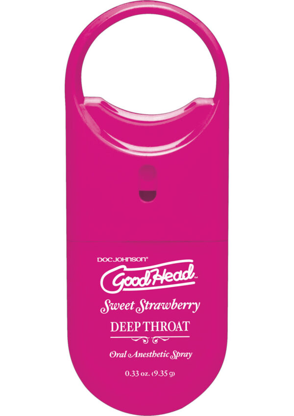 GoodHead Deep Throat To-Go Oral Anesthetic Spray - Strawberry .33oz - Image 2