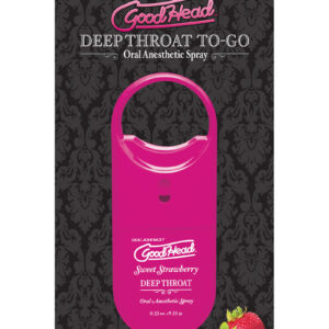 GoodHead Deep Throat To-Go Oral Anesthetic Spray - Strawberry .33oz