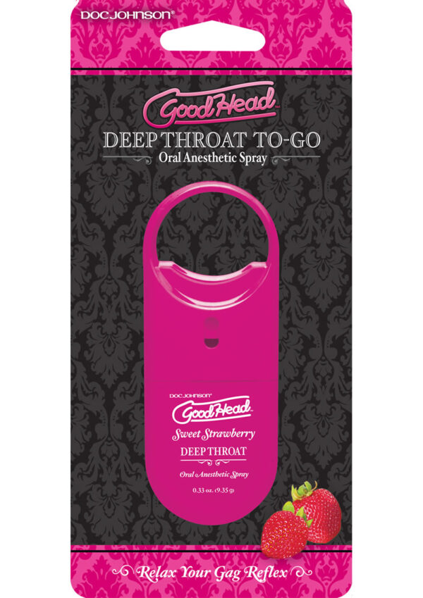 GoodHead Deep Throat To-Go Oral Anesthetic Spray - Strawberry .33oz