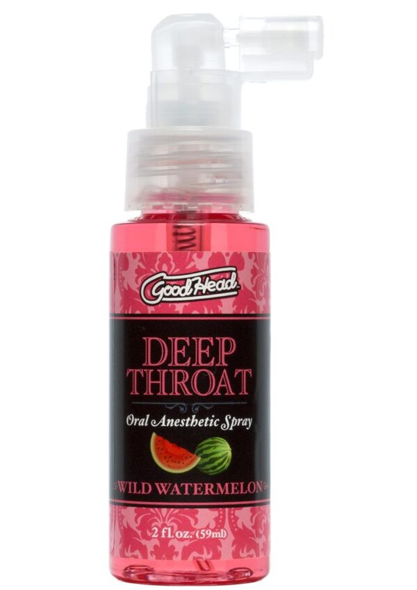 GoodHead Deep Throat Oral Anesthetic Spray Wild Watermelon 2oz - Image 2