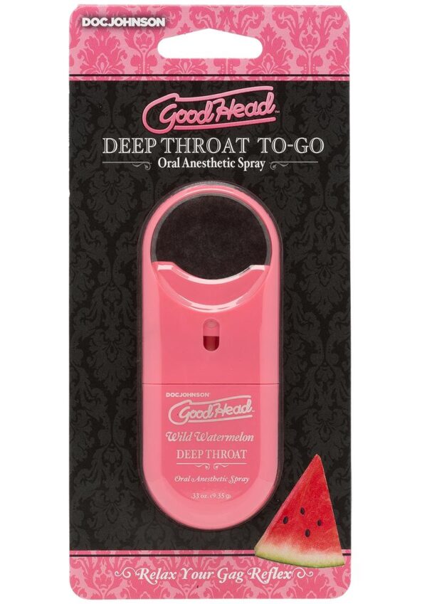 GoodHead Deep Throat To-Go Oral Anesthetic Spray Wild Watermelon .33oz