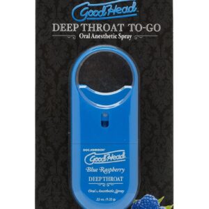 GoodHead Deep Throat To-Go Oral Anesthetic Spray Blue Raspberry .33oz