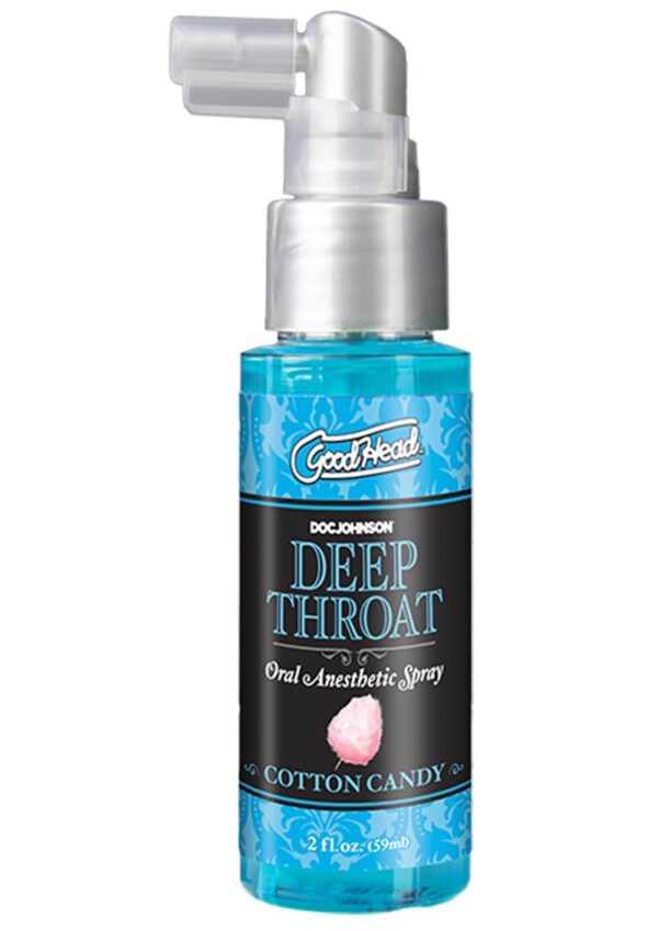 GoodHead Deep Throat Oral Anesthetic Spray Cotton Candy 2oz - Image 2