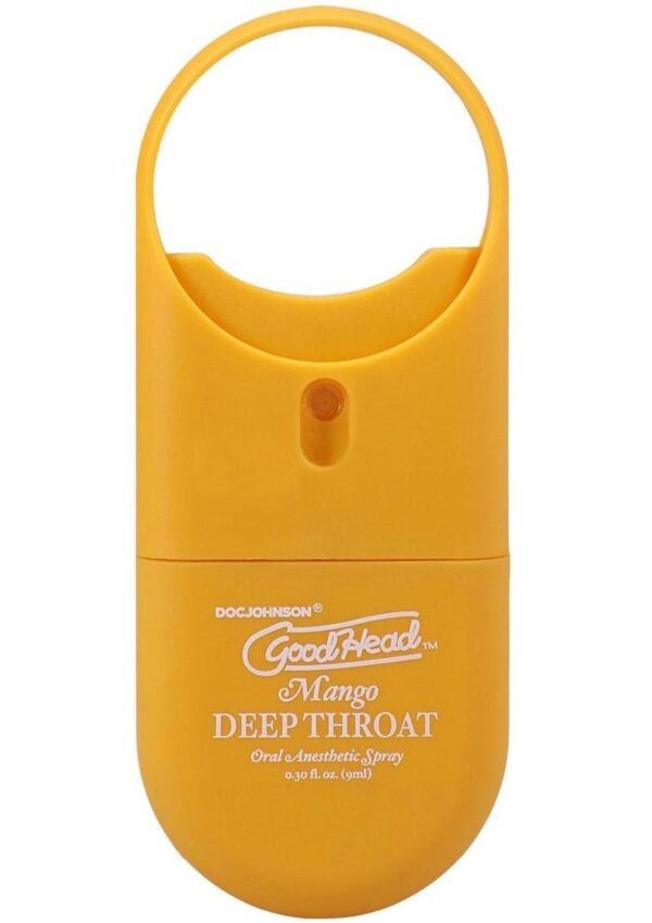 GoodHead Deep Throat To-Go Oral Anesthetic Spray Mango .30oz - Image 2