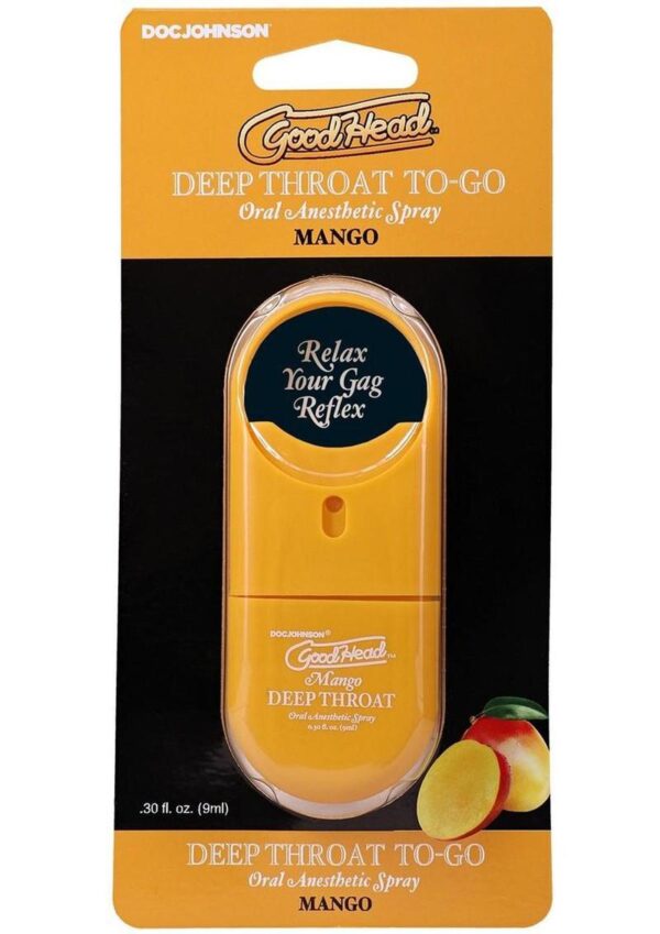 GoodHead Deep Throat To-Go Oral Anesthetic Spray Mango .30oz