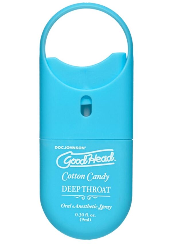 GoodHead Deep Throat To-Go Oral Anesthetic Spray Cotton Candy .33oz - Image 2