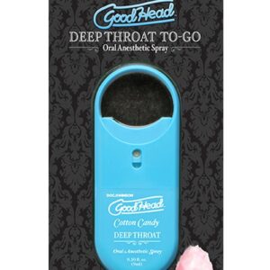 GoodHead Deep Throat To-Go Oral Anesthetic Spray Cotton Candy .33oz
