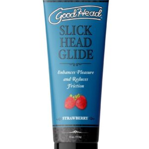 GoodHead Slick Head Glide Water Based Flavored Lubricant Strawberry 4oz - Bulk
