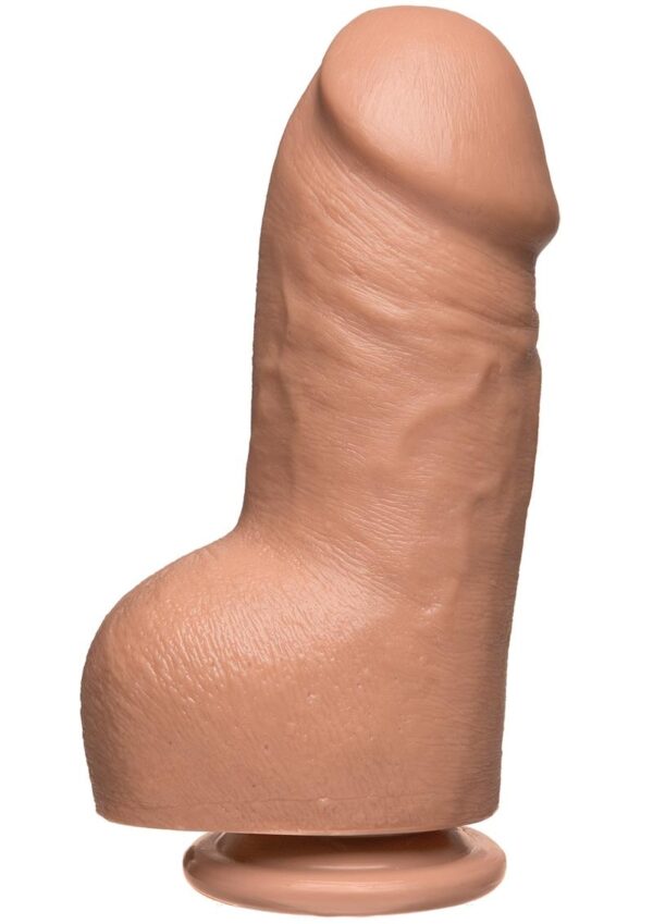 The D Fat D Firmskyn Dildo with Balls 8in - Vanilla - Image 2