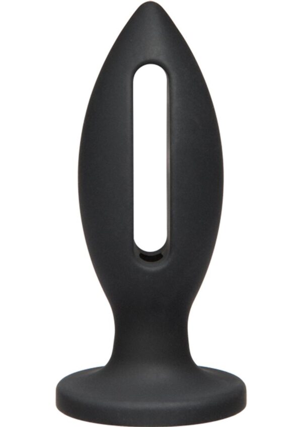 Kink Lube Lunge Silicone Anal Plug Small Black 4 Inch - Image 2