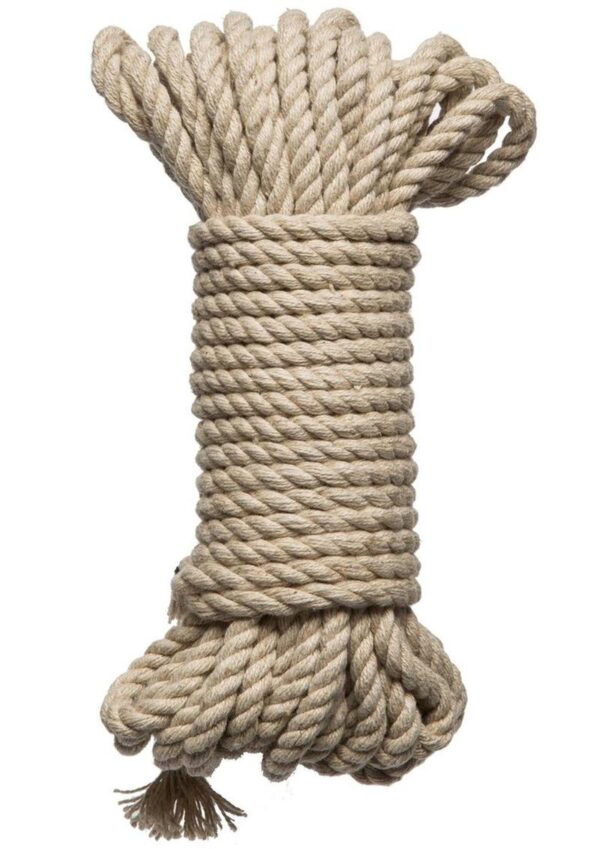 Merci Hogtied Bind and Tie 6mm Hemp Bondage Rope 30ft - Tan - Image 2