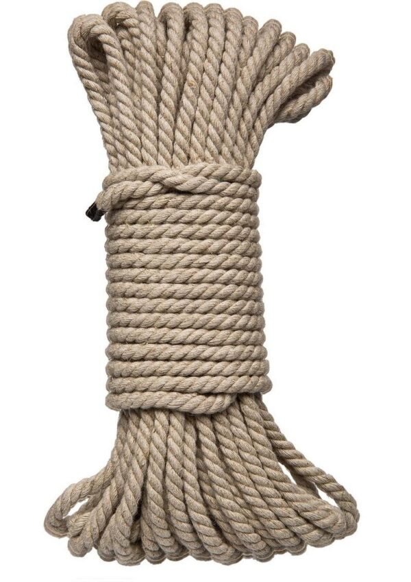 Merci Hogtied Bind and Tie 6mm Hemp Bondage Rope 50ft - Tan - Image 2