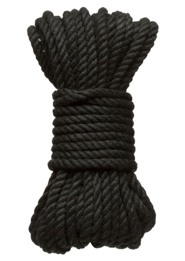 Merci Hogtied Bind and Tie 6mm Hemp Bondage Rope 30ft - Black - Image 2