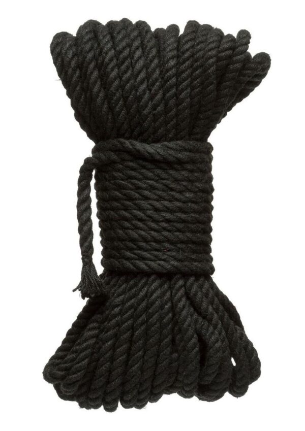 Merci Hogtied Bind and Tie 6mm Hemp Bondage Rope 50ft - Black - Image 2