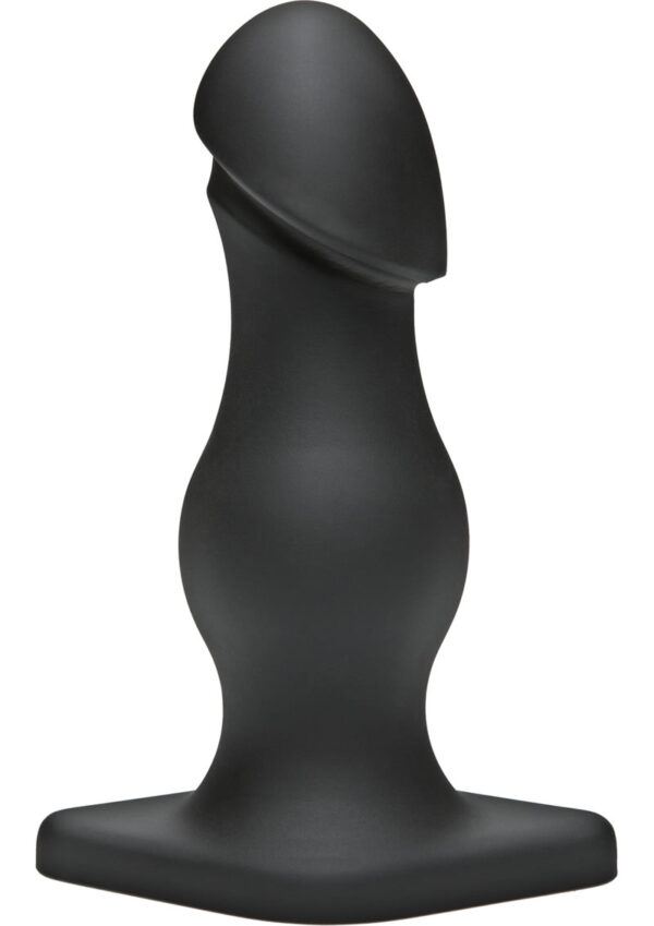 TitanMen The Rumpy Smooth Cushioned Anal Plug - Black - Image 2
