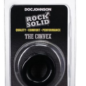 Rock Solid The Convex Cock Ring - Black