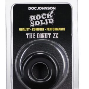 Rock Solid The 2X Donut Cock Ring - Black