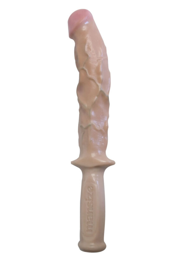 The Hard Rammer Dildo with Handle - Vanilla - Image 2
