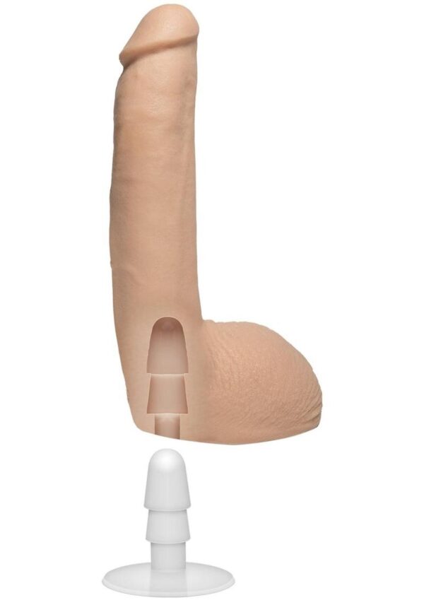 Signature Cocks Xander Corvus Dildo 9in - Vanilla - Image 4