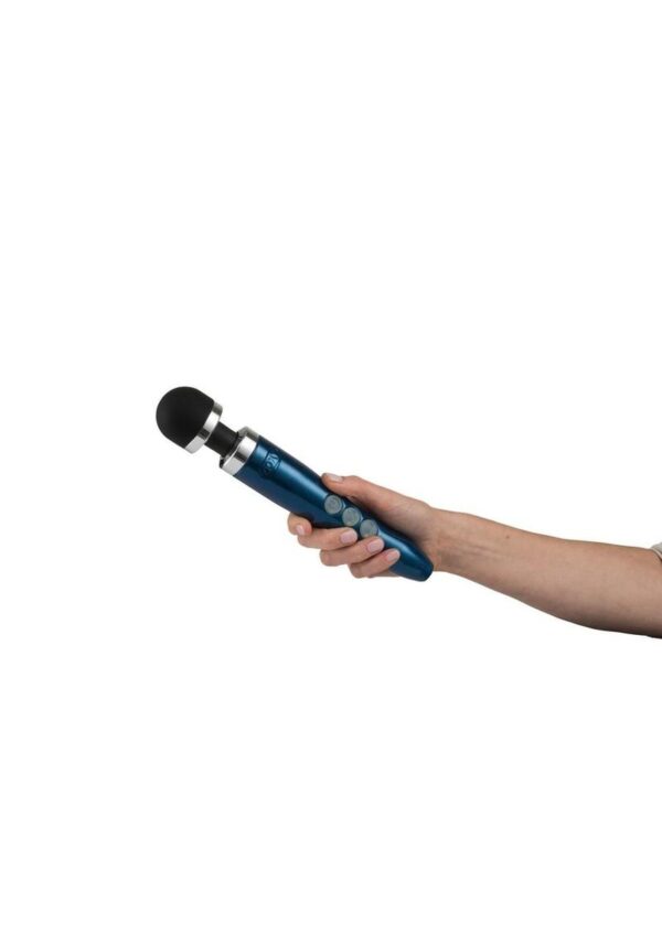 Doxy Die Cast 3R Wand Rechargeable Vibrating Body Massager - Blue - Image 4