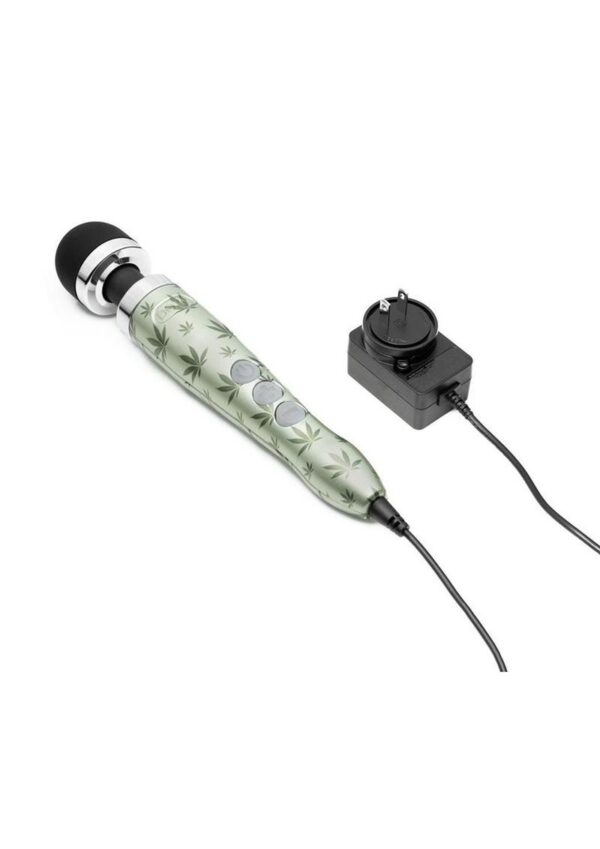 Doxy Die Cast 3 Wand Plug-In Wand Massager - Cannabis Pattern - Image 3