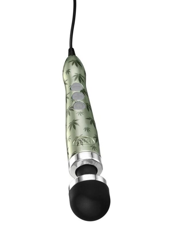 Doxy Die Cast 3 Wand Plug-In Wand Massager - Cannabis Pattern - Image 4