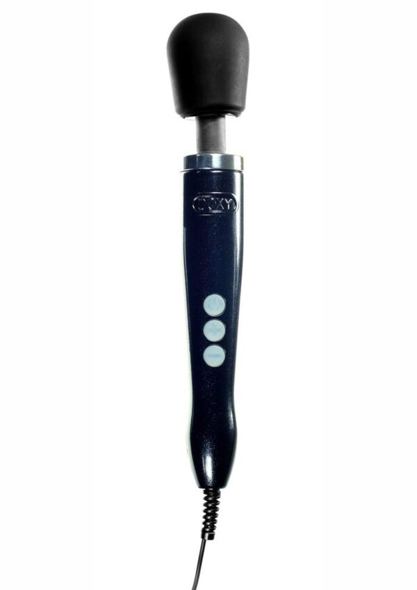 Doxy Die Cast Wand Metal Plug-In Vibrating Body Massager - Black - Image 2