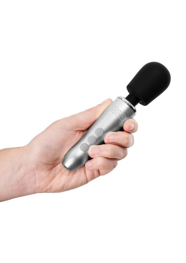 Doxy Go Rechargeable Body Wand - Brushed Metal - Image 4