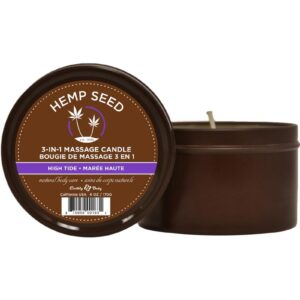 Earthly Body Hemp Seed 3 In 1 Massage Candle - High Tide 6oz