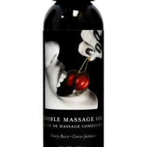 Earthly Body Hemp Seed Edible Massage Oil Cherry Burst 2oz