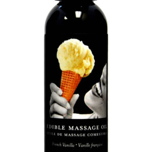 Earthly Body Hemp Seed Edible Massage Oil French Vanilla 2oz