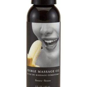 Earthly Body Hemp Seed Edible Massage Oil Banana 2oz