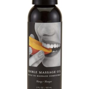 Earthly Body Hemp Seed Edible Massage Oil Mango 2oz