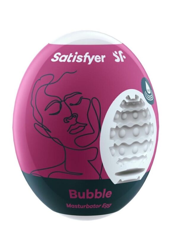 Satisfyer Masturbator Egg 3 Pack Set (Bubble) - Purple - Image 2