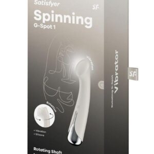 Satisfyer Spinning G-Spot 1 Rechargeable Silicone Vibrator - Beige