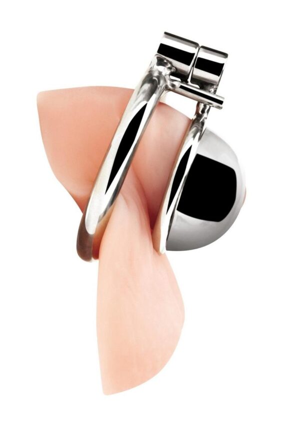 Blue Line Mini Cock Micro Chastity Cage - Stainless Steel - Image 3