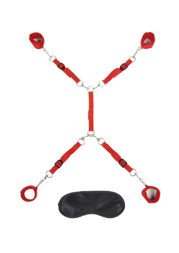 Lux Fetish Bed Spreader (7 Piece) - Red - Image 2