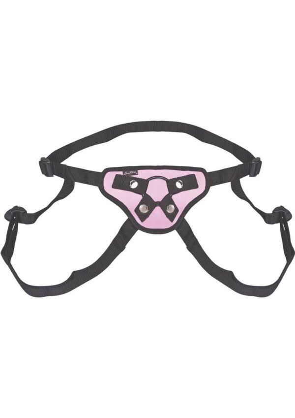 Lux Fetish Pretty In Pink Strap-On Harness Adjustable - Image 2