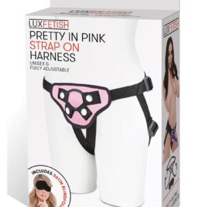 Lux Fetish Pretty In Pink Strap-On Harness Adjustable