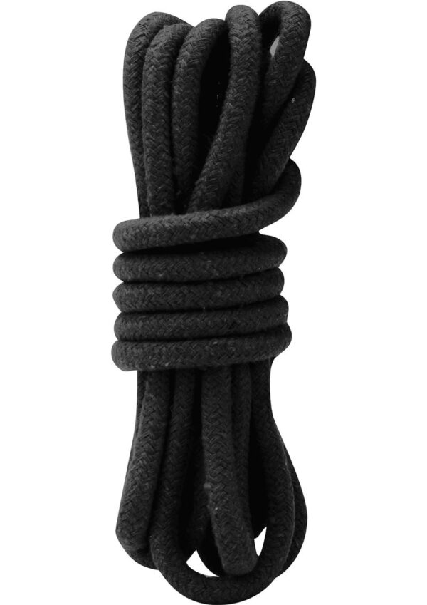 Lux Fetish Bondage Rope 10ft - Black - Image 2