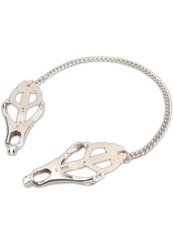 Lux Fetish Japanese Clover Steel Nipple Clamps Adjustable - Image 2