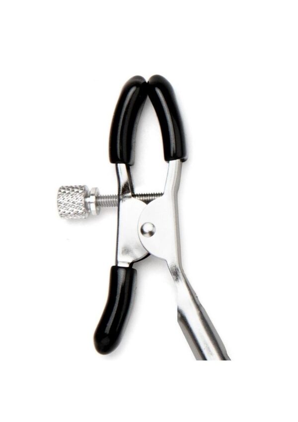 Lux Fetish Adjustable Nipple and Clitoral Clamps - Black - Image 3