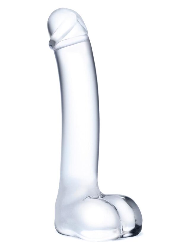 Glas Realistic Curved Glass G Spot Dildo 7in - Clear - Image 2