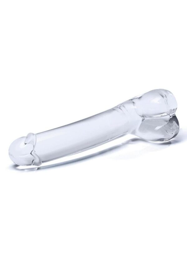 Glas Realistic Curved Glass G Spot Dildo 7in - Clear - Image 3